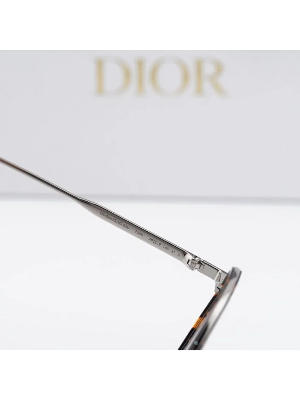 Dior DIORBLACKSUIT O R3U F500 Square Eyeglasses 49mm - Silver / Havana